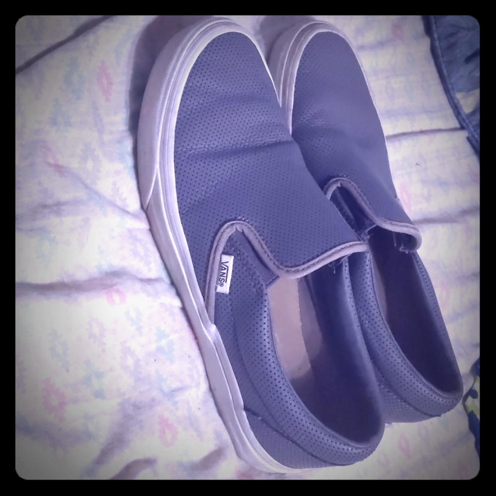 Grey slip on Vans